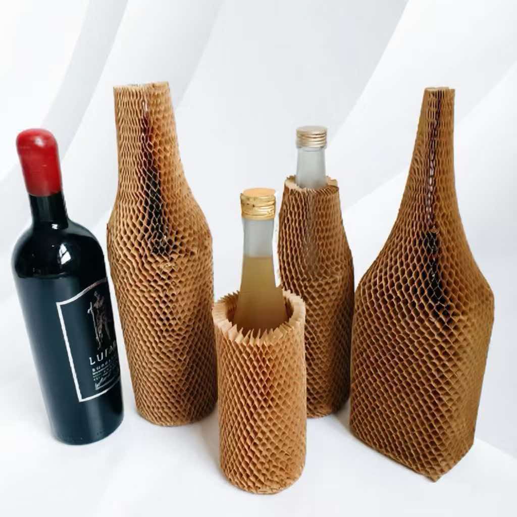 Grouped honeycomb paper sleeves