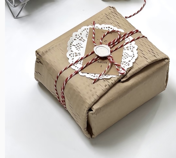 Honeycomb paper wrap shown around an item